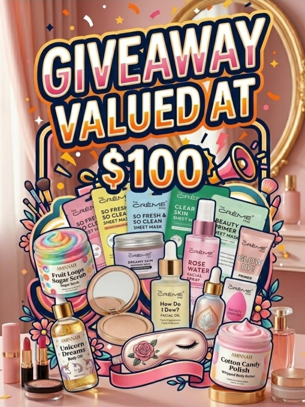 $100 Value Beauty  Giveaway
